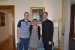 They earned their stripes! Congrats to our newlyweds! Illinois Patrons Becca and Tim Volk visited the Vatican and met with Fr. Mark.