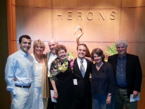 This was taken at the post presentation dinner at Herons at the Umstead Hotel + Spa and includes members of the Chapter Board and our guests. From left to right 1. Mr. Henry Zaytoun III, Financial Advisor 2. Mrs. Lenora Evans, Executive Director of the Frankie Lemmon Foundation. 3. Douglas Brinkley, Chapter Board Member. 4. Dr Sarah Schroth - Director of the Nasher Museum of Art at Duke University. 5. Robert Shaw - Attorney and Chapter Board Member. 6. Dr. Mary Angela Schroth - Coordinator of the Scala Santa and Chapel of S. Lorenzo. 7. Mr. Bill Brown, Chief Conservator at the North Carolina Museum of Art.